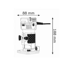 Affleureuse 550W BOSCH GKF 550 Professionnel