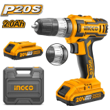 Perceuse-Visseuse 20V Lithium-Ion Double Batteries CIDLI20012 INGCO